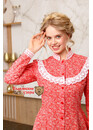 Блуза Казачка с кружевом красная