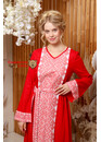 Платье славянское с орнаментами «Царевна-лебедь» красное