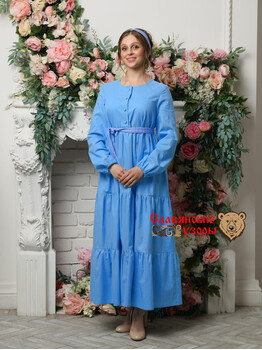 Платье Русалия голубое