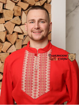 Рубаха Светозар с русском стиле