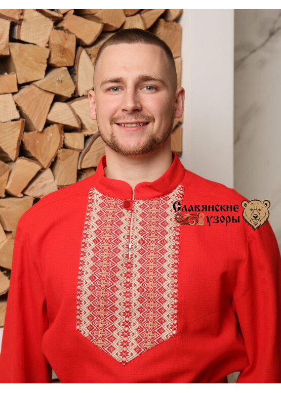 Рубаха Светозар с русском стиле