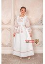 Платье льняное славянское Матушка Макошь белая