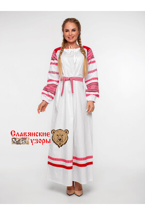 Платье праздничное славянское Вешние воды (вид 1)